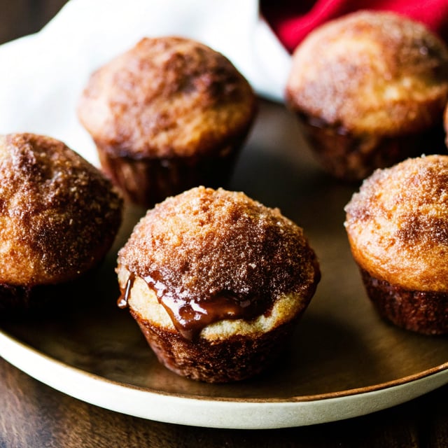 Nutella Stuffed Cinnamon Sugar Muffins