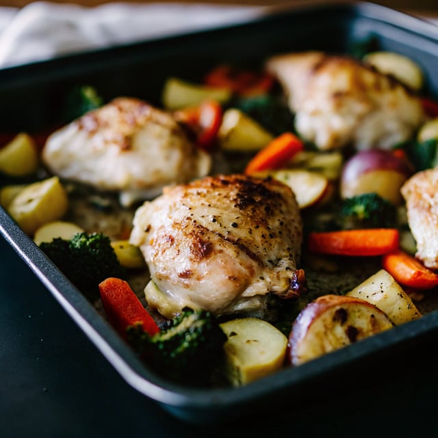 One Pan Garlic Ranch Chicken and Veggies