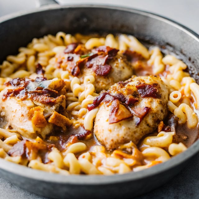 One Pot BBQ Chicken Pasta