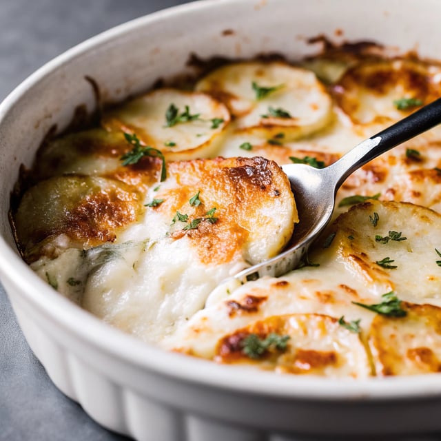 Parmesan Crusted Scalloped Potatoes