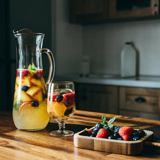 Peach Prosecco Punch