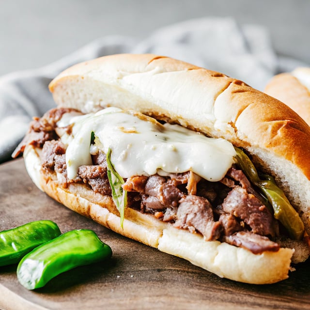 Philly Cheesesteak with Garlic Aioli