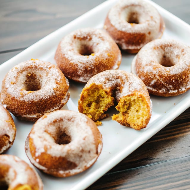 Pumpkin Cake Donuts