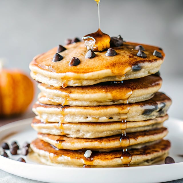 Pumpkin Chocolate Chip Pancakes