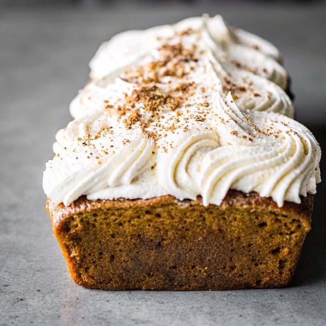 Pumpkin Spice Bread with Cream Cheese Frosting