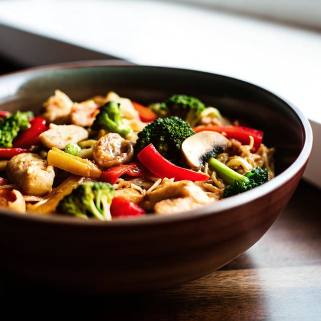 Quick Chicken Ramen Noodle Stir Fry