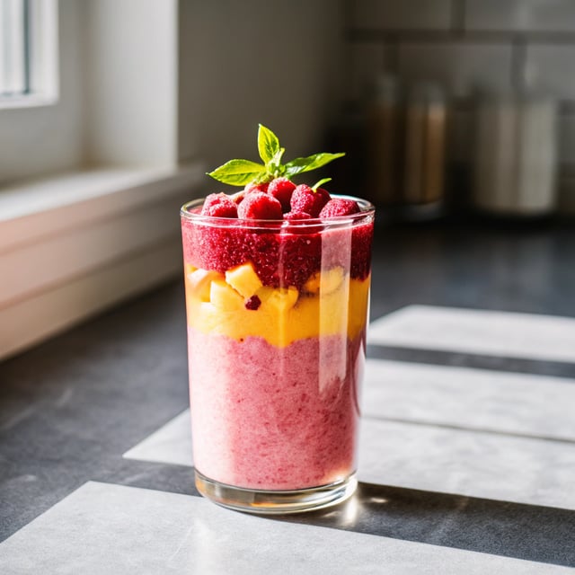 Raspberry Sunrise Smoothie