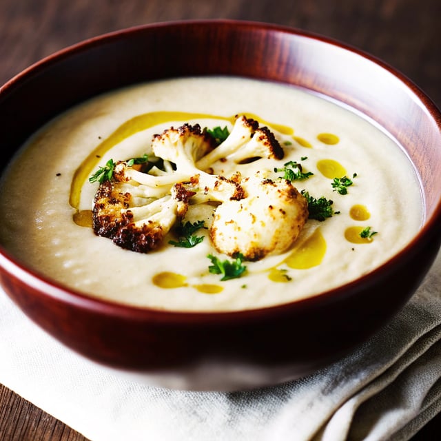 Roasted Cauliflower Soup