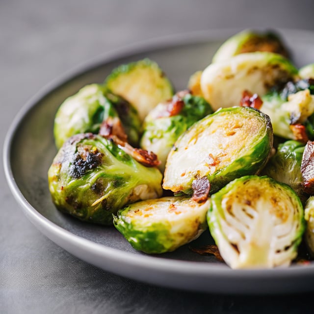 Roasted Garlic Brussels Sprouts