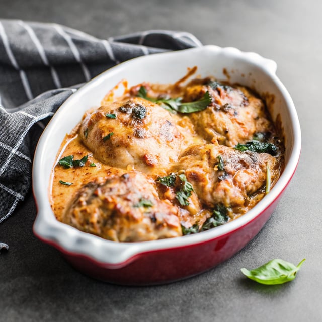 Skillet Sun Dried Tomato Chicken Thighs