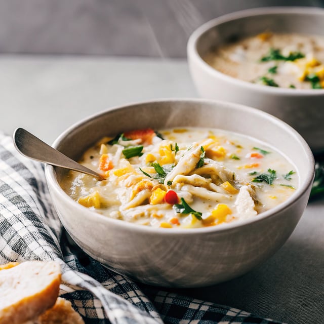 Slow Cooker Chicken and Corn Chowder