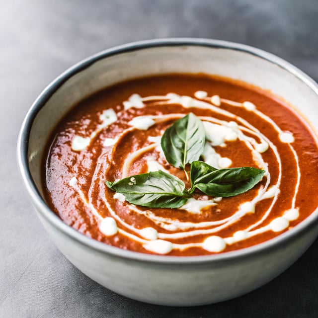 Slow Cooker Tomato Basil Soup
