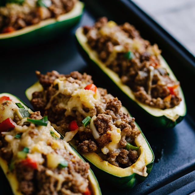 Taco Zucchini Boats