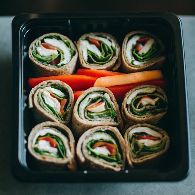 Turkey Spinach Pinwheels Meal Prep