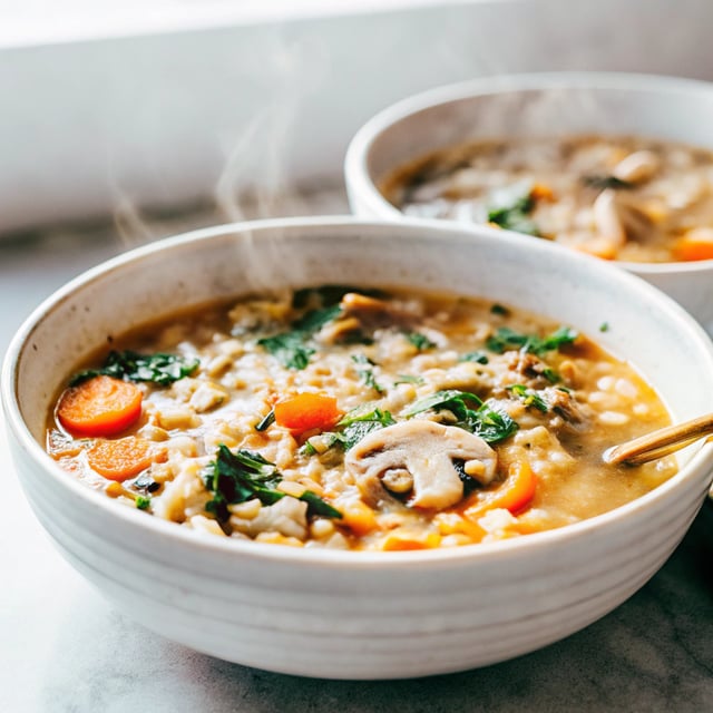 Wild Rice and Mushroom Soup