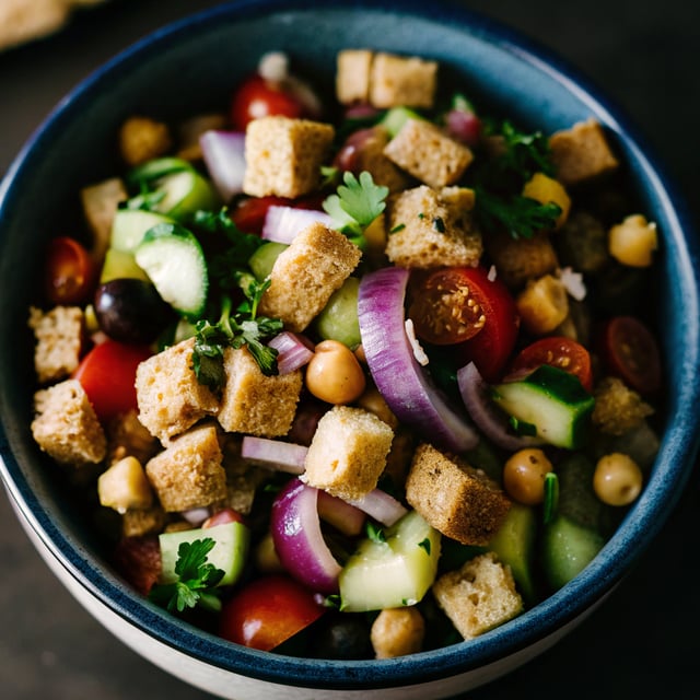 20-Minute Chickpea Panzanella