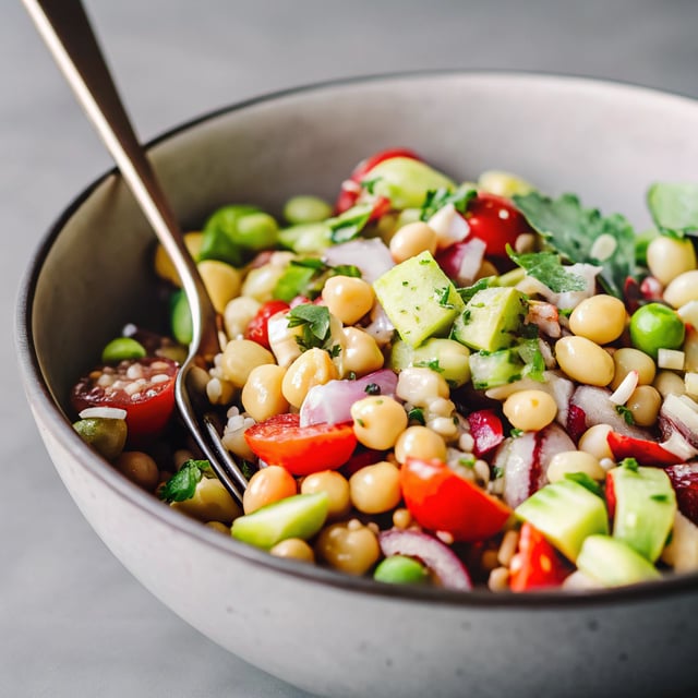 5-Minute Chickpea & Edamame Salad
