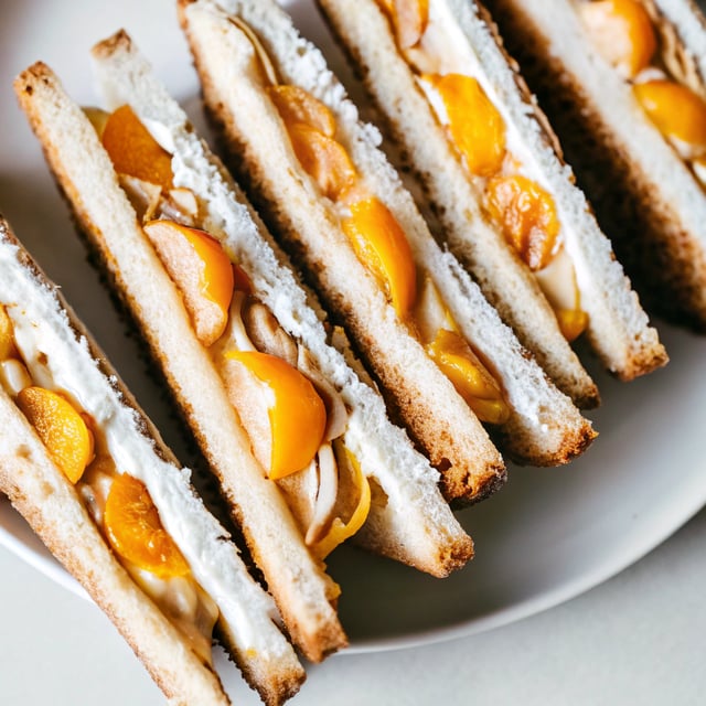 Apricot & Peanut Sandwiches