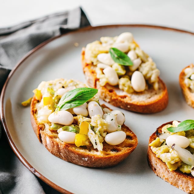 Artichoke & White Bean Bruschetta