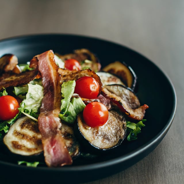 Aubergine BLT Salad