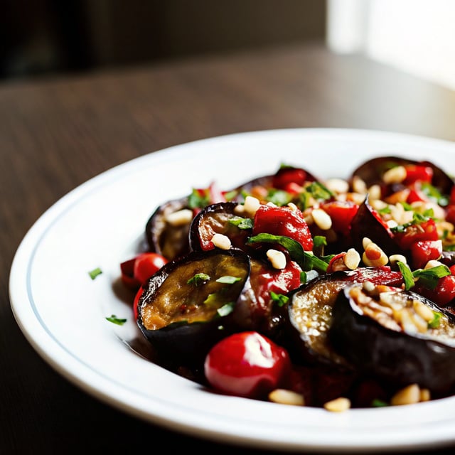 Aubergine Parsley Salad