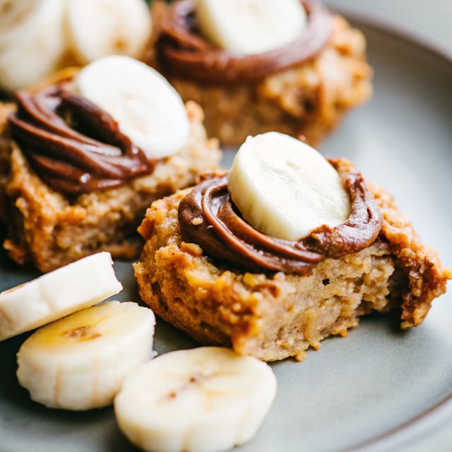Banana, Peanut Butter & Cacao Flapjacks