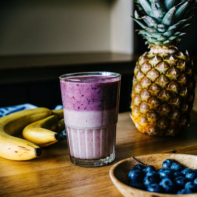Banana, Pineapple & Berry Smoothie