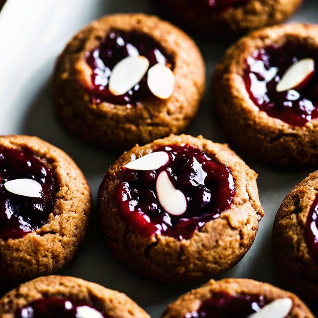 Blackberry & Almond Thumbprint Cookies