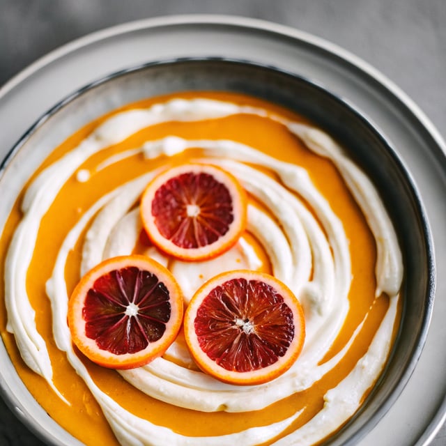 Blood Orange & Coconut Mousse