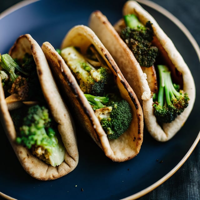 Chargrilled Broccoli Pittas