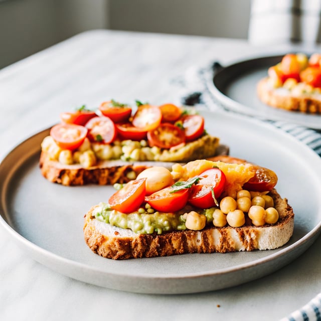 Chickpea, Avocado & Tomato Toastie