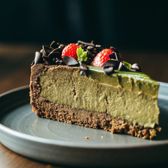 Chocolate & Avocado Cheesecake