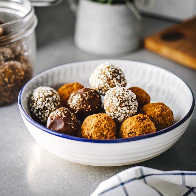 Chocolate Coated Salted Cacao Energy Balls
