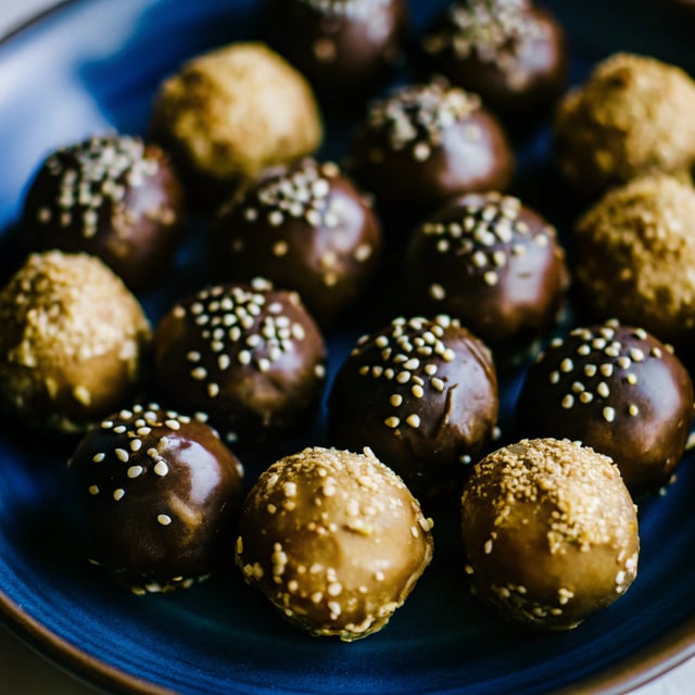 Chocolate & Tahini Sesame Bites