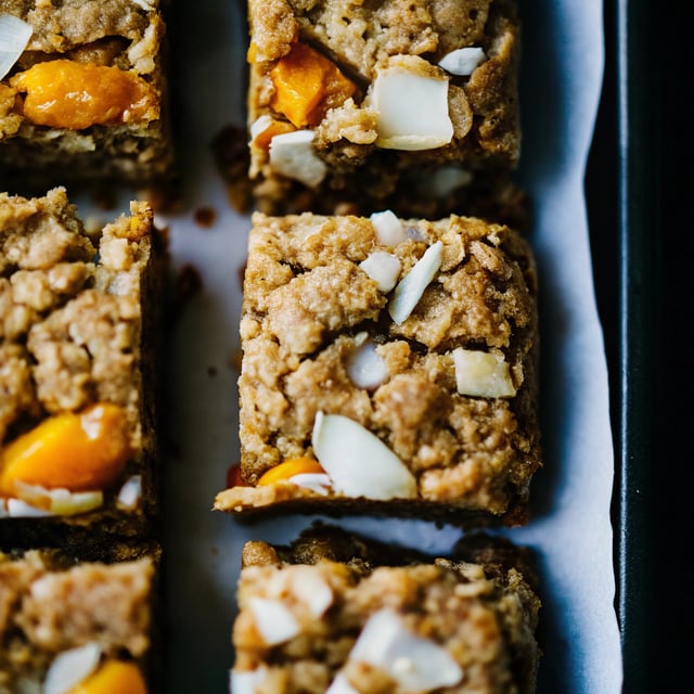 Coconut & Apricot Oat Bars