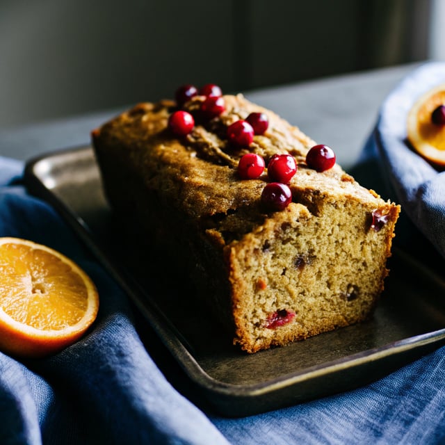 Cranberry, Orange & Hazelnut Cake