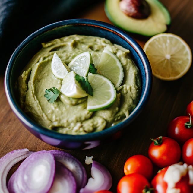 Creamy Avocado & Lime Dip With Tomato Salsa