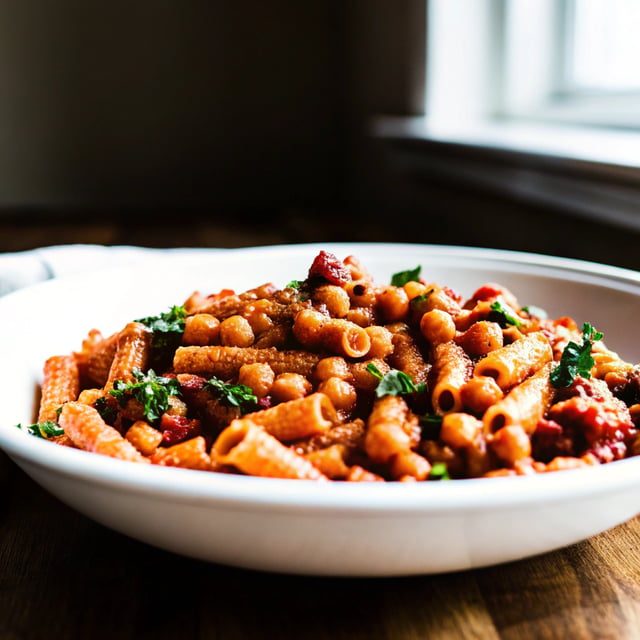 Crispy Chickpea & Lentil Pasta