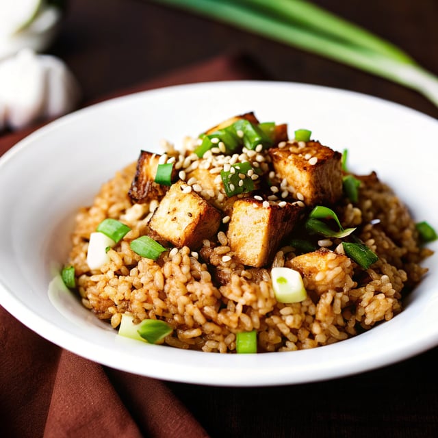Crispy Garlic & Tofu Fried Rice