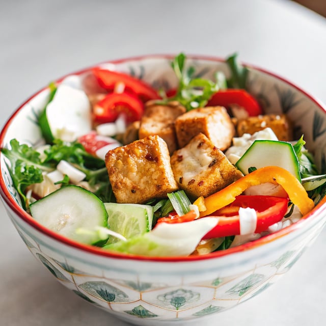 Crispy Tofu Salad Bowl