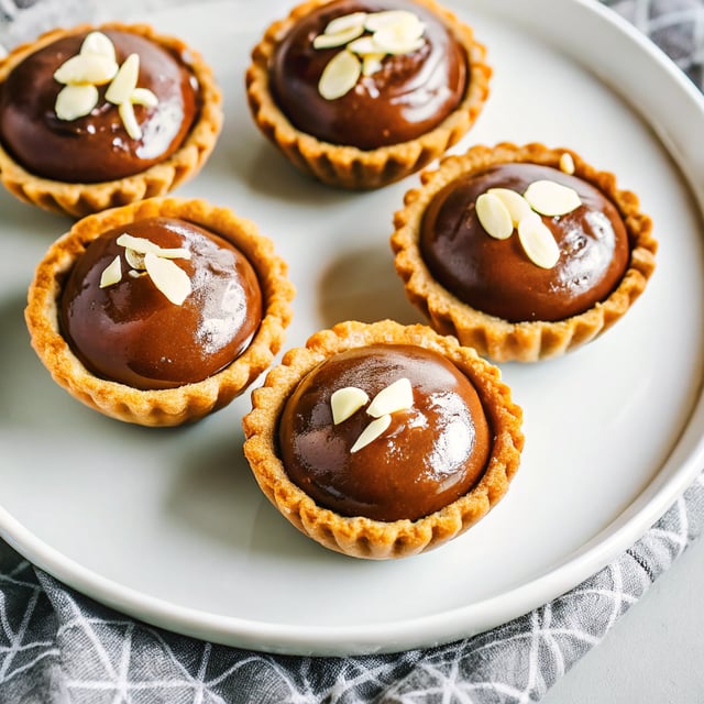 Dark Chocolate & Almond Tarts