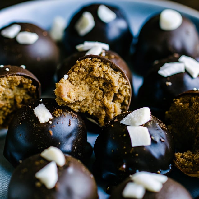 Dark Chocolate Coconut Bites