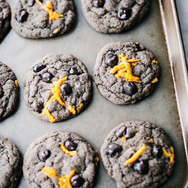 Dark Chocolate & Orange Cookies