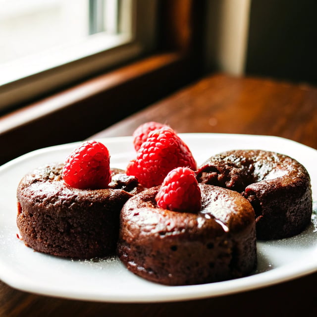 Dark Chocolate & Raspberry Fondants