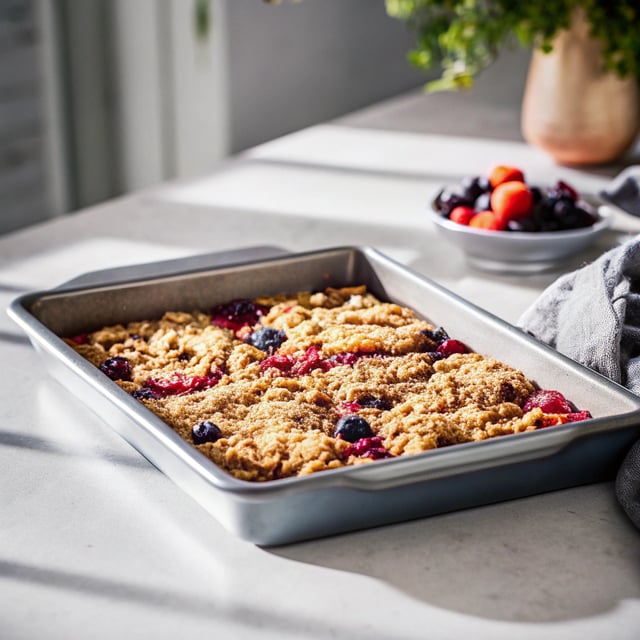 Easy Berry Flapjacks
