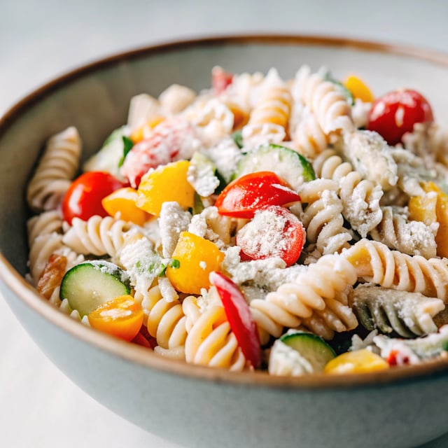 Easy Creamy Pasta Salad