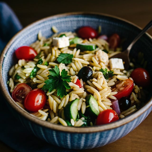 Easy Mediterranean Orzo Salad
