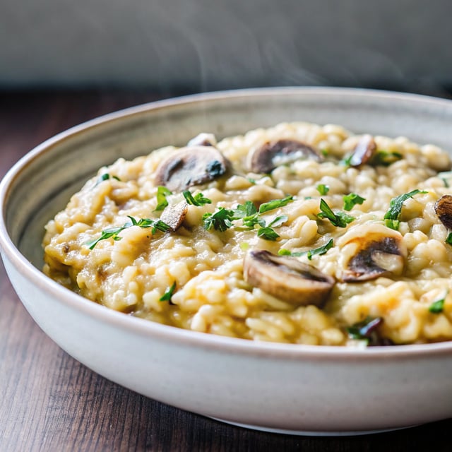 Easy Mushroom Risotto