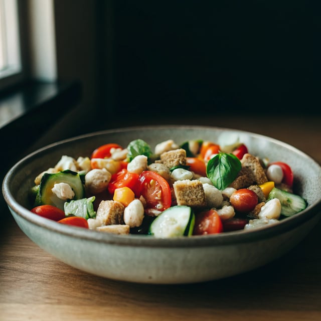 Easy Panzanella Salad With Butter Beans