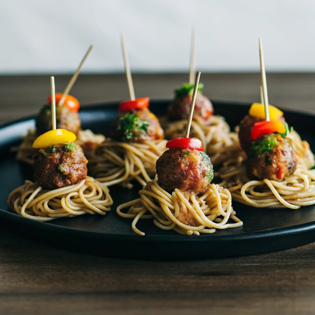 Easy Spaghetti & Veggie Meatballs